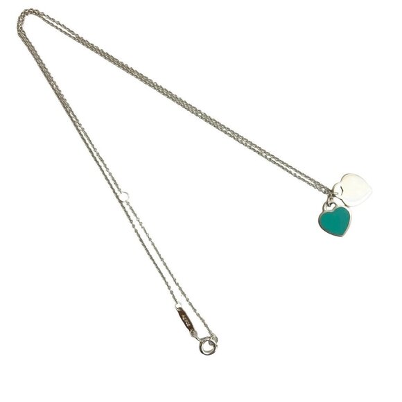 TIFFANY Authentic Blue Heart Necklace - Picture 4 of 5